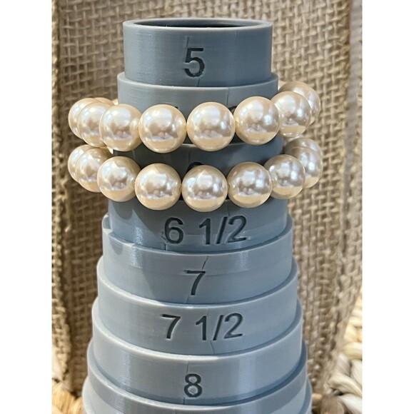 VTG Faux Pearl Bracelet Double Strand Gold Tone Flower Clasp Victorian Revival - Picture 4 of 6